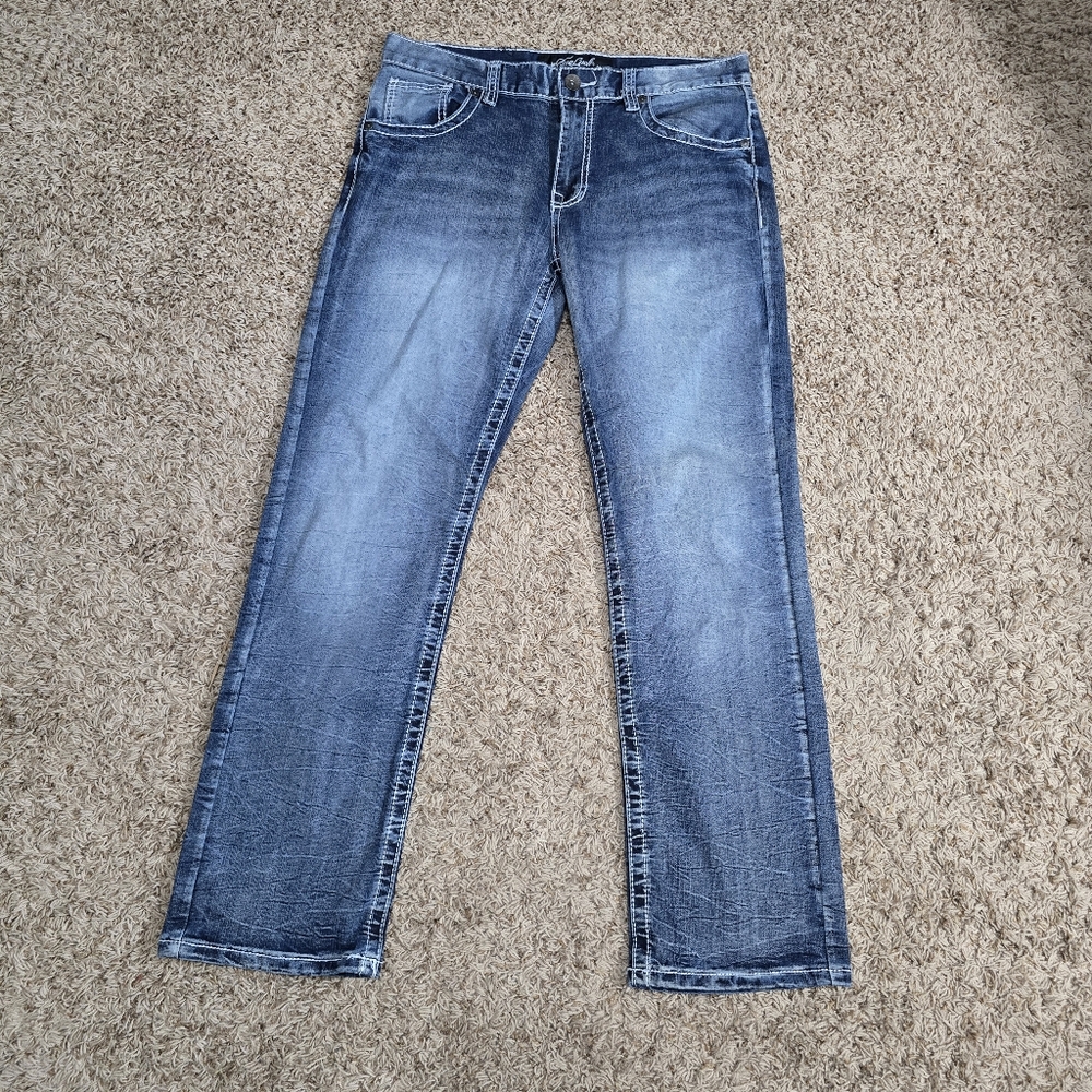 Men's Blue Jeans - Picture 3 of 5